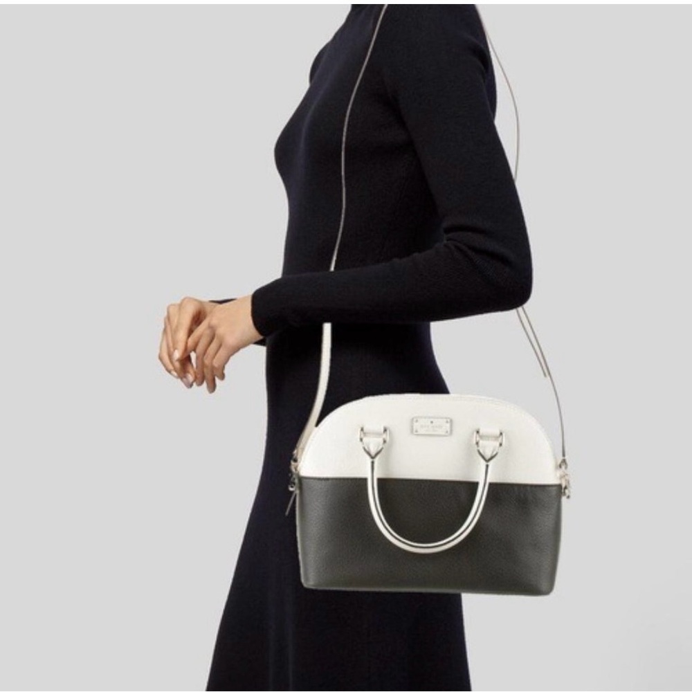 Kate Spade Black and Gray Satchel Bag